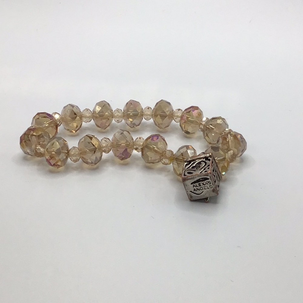 Alexa’s Angels Gold Beaded Stretch Bracelet